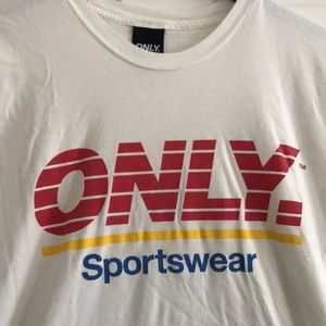 White cotton ONLY NY t shirt